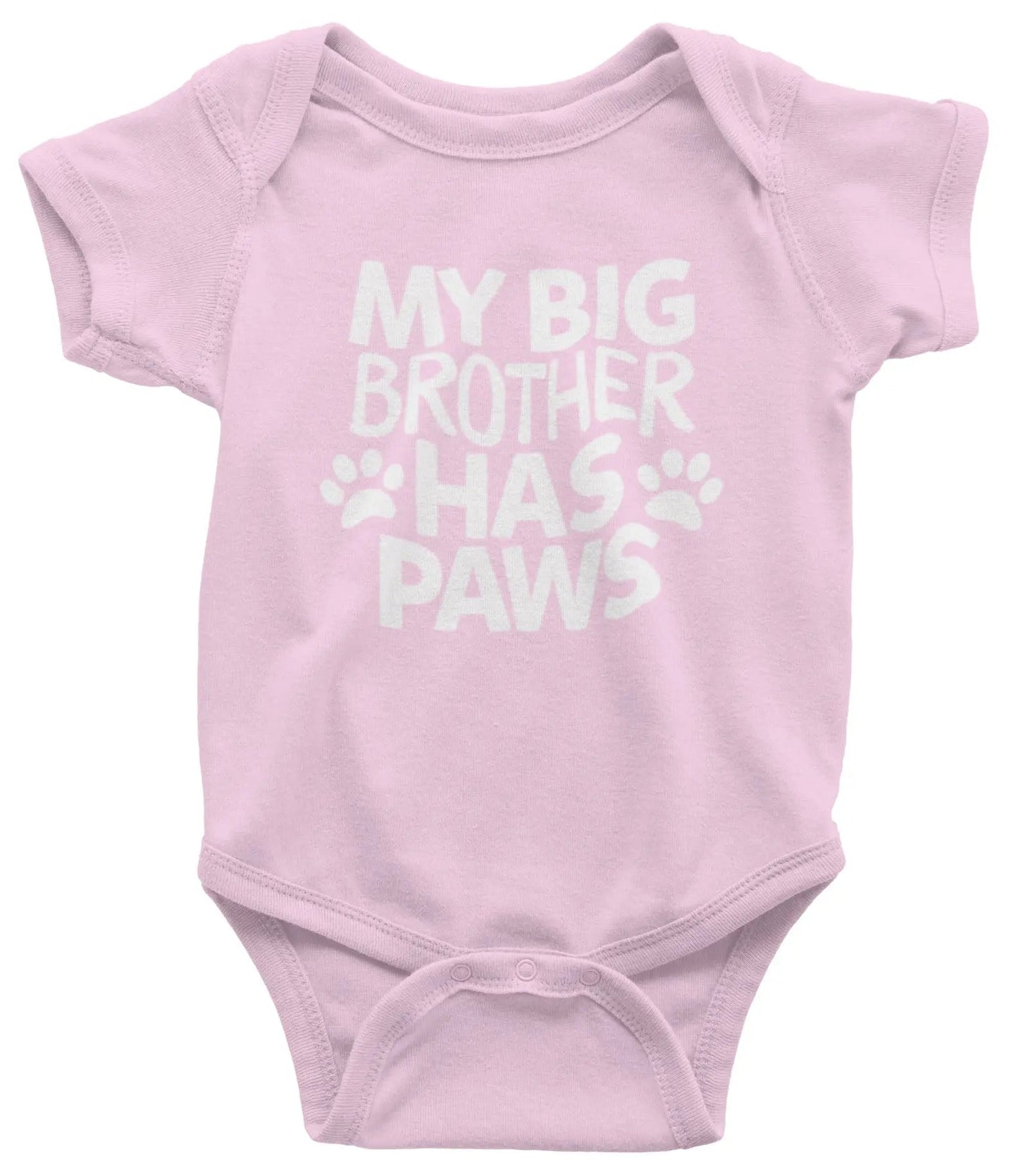 6TN Baby Funny Baby Body Suit My Big Brother Has Paws Cute Design